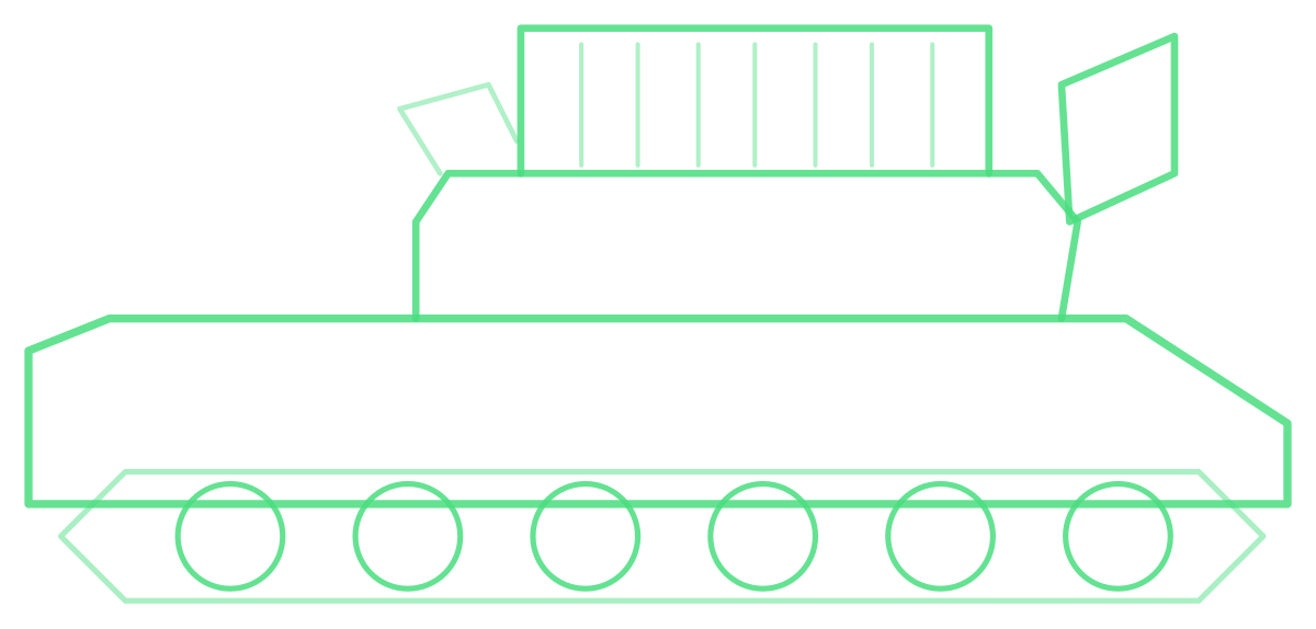 9K331 Tor-M1 — Silhouette, Side