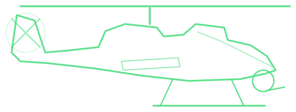 AH-1Z Viper — Silhouette, Side