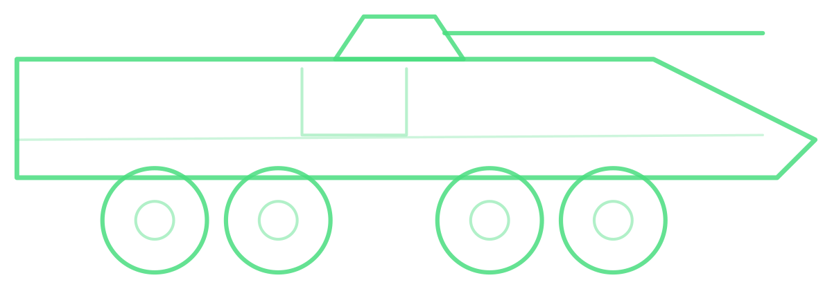 BTR-82A — Silhouette, Side