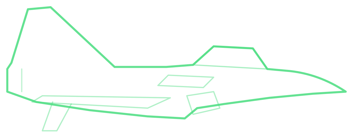 Chengdu J-20 — Silhouette, Side