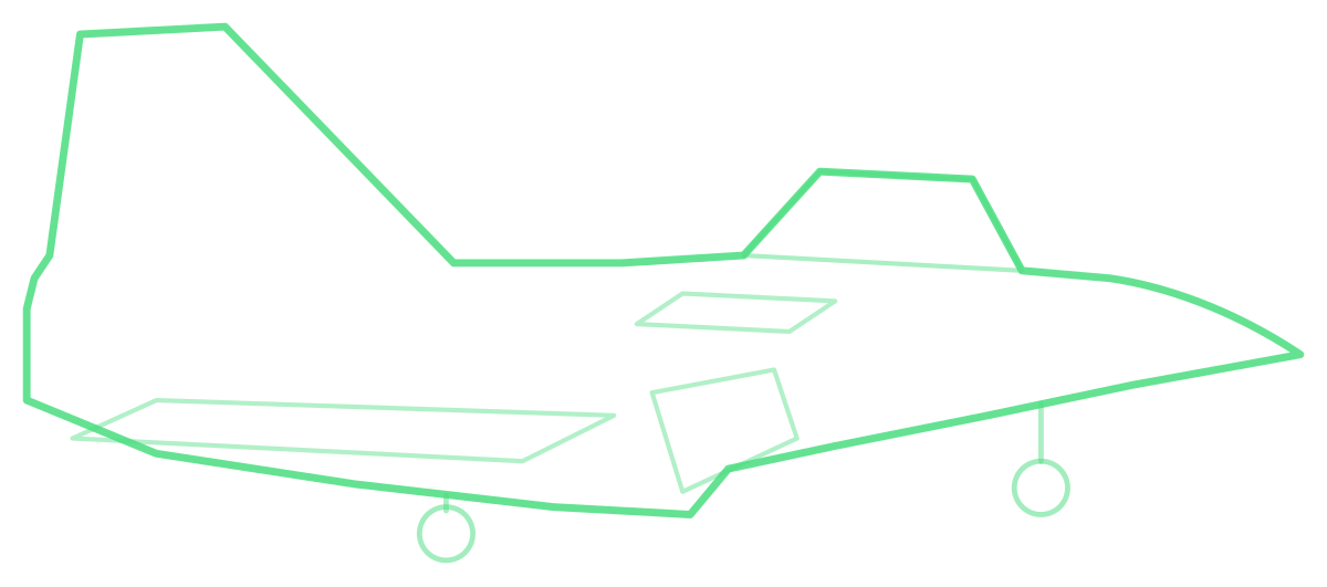 Saab JAS 39E Gripen — Silhouette, Side