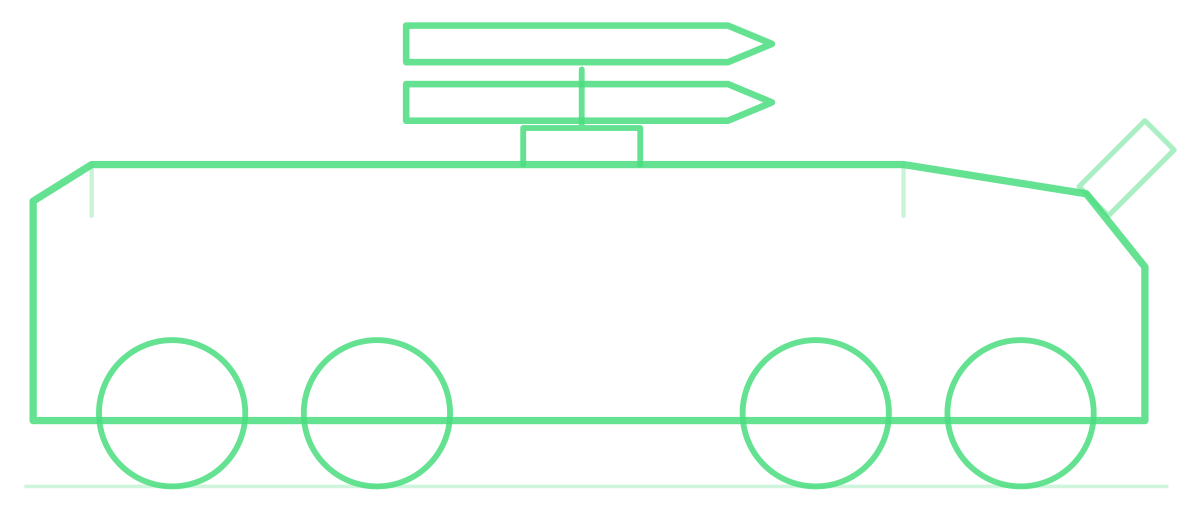 M1134 Stryker ATGM — Silhouette, Side