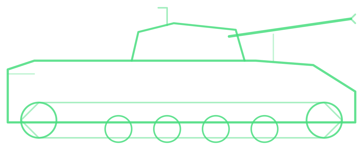 M3A3 Bradley — Silhouette, Side