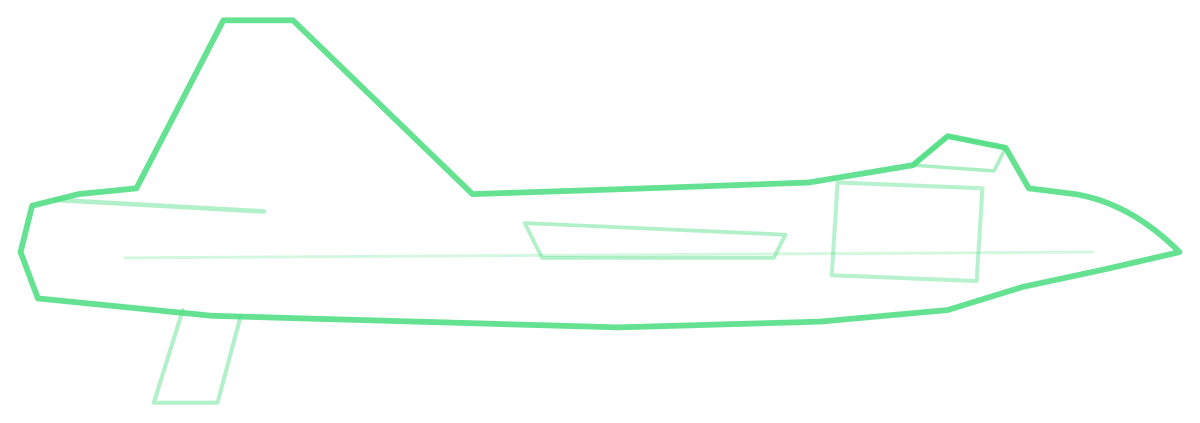 MiG-23M Flogger — Silhouette, Side