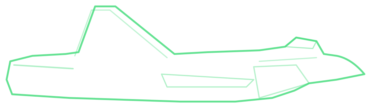 MiG-29A Fulcrum — Silhouette, Side