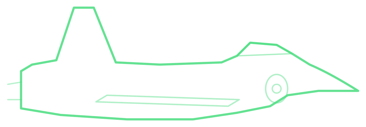 Dassault Mirage 50 — Silhouette, Side