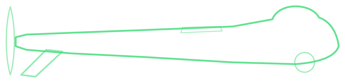 MQ-1 Predator — Silhouette, Side