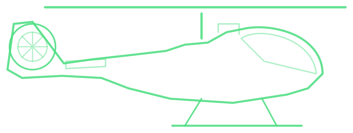 SA.342M Gazelle — Silhouette, Side