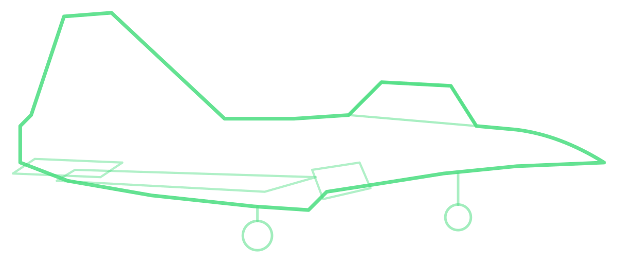 Shenyang J-31 — Silhouette, Side