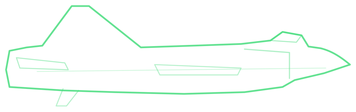 Su-24M Fencer D — Silhouette, Side