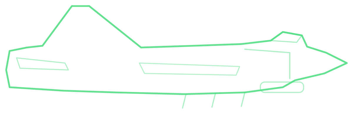 SU-24MR Fencer-E — Silhouette, Side