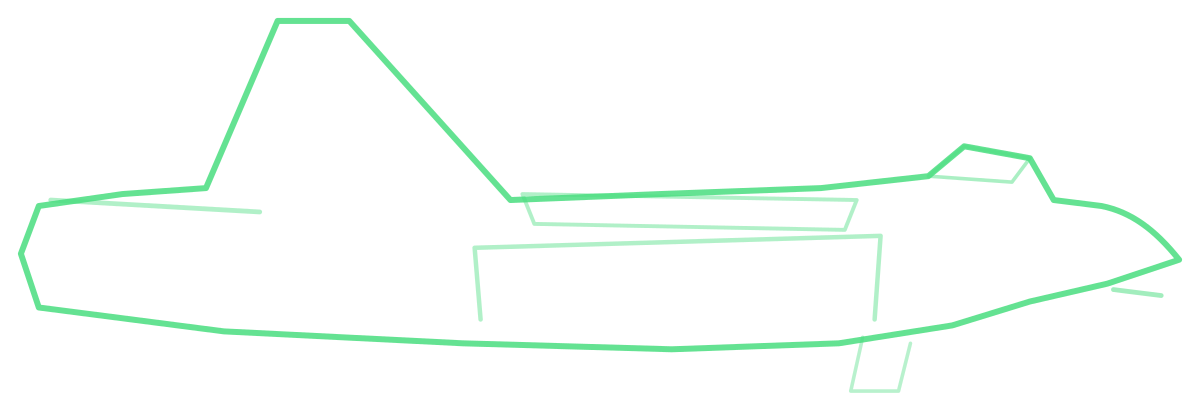Su-25 Frogfoot — Silhouette, Side