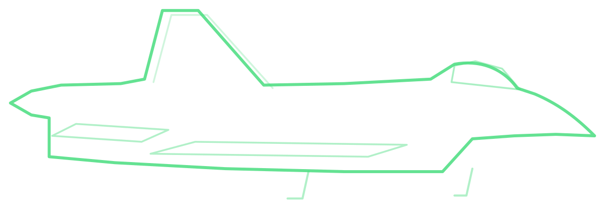 Su-27 Flanker — Silhouette, Side