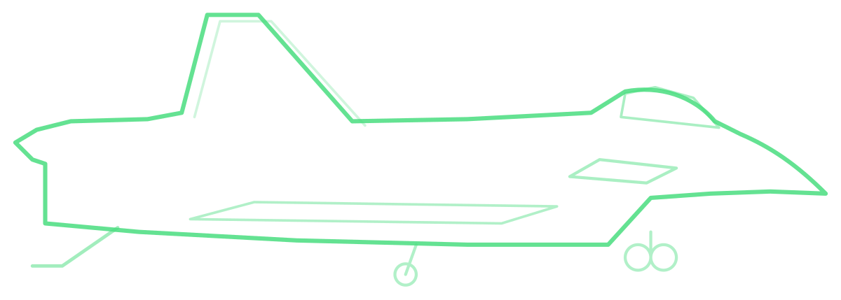 Su-33 Flanker-D — Silhouette, Side