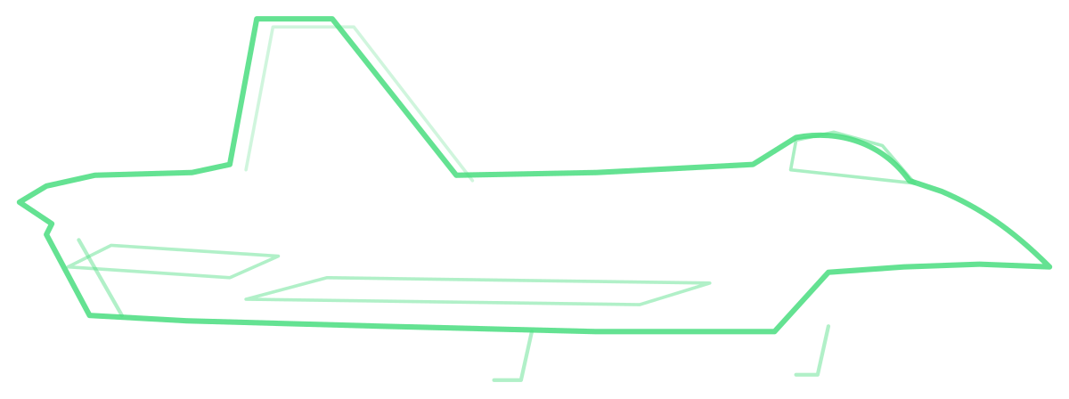 Su-35S Flanker-E — Silhouette, Side