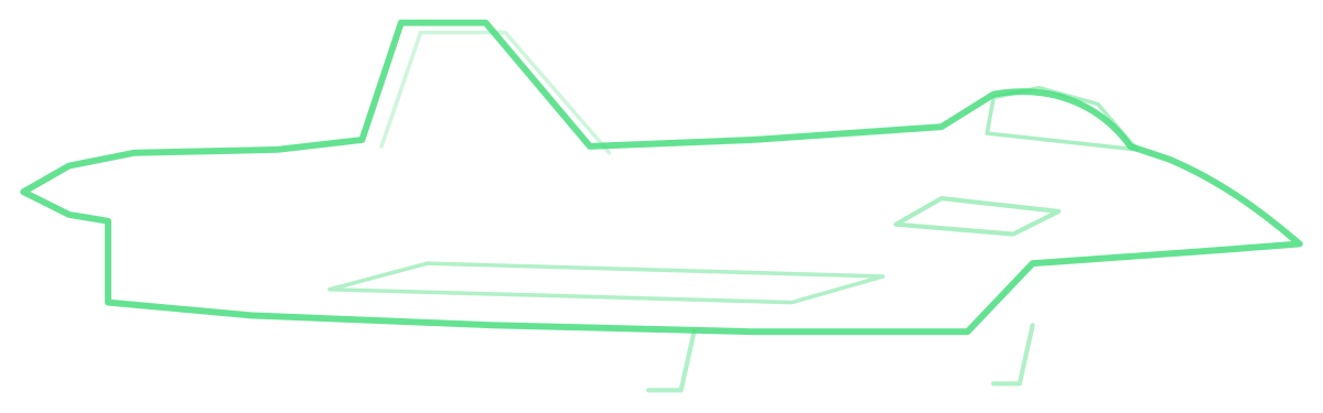 Su-47 Berkut — Silhouette, Side