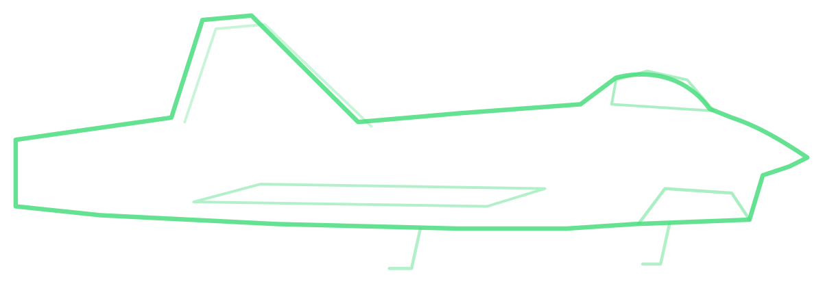 Su-75 Checkmate — Silhouette, Side