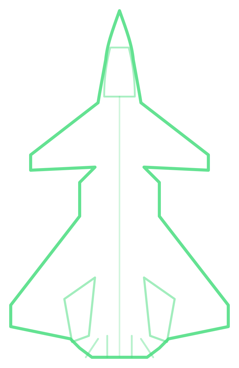 Chengdu J-20 — Silhouette, Top
