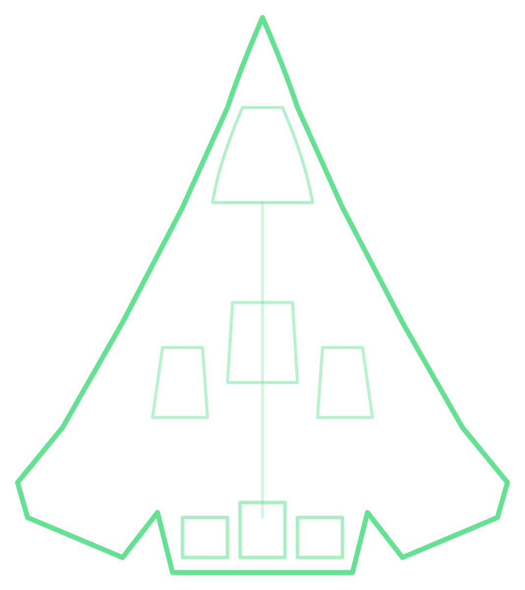 Chengdu J-36 — Silhouette, Top