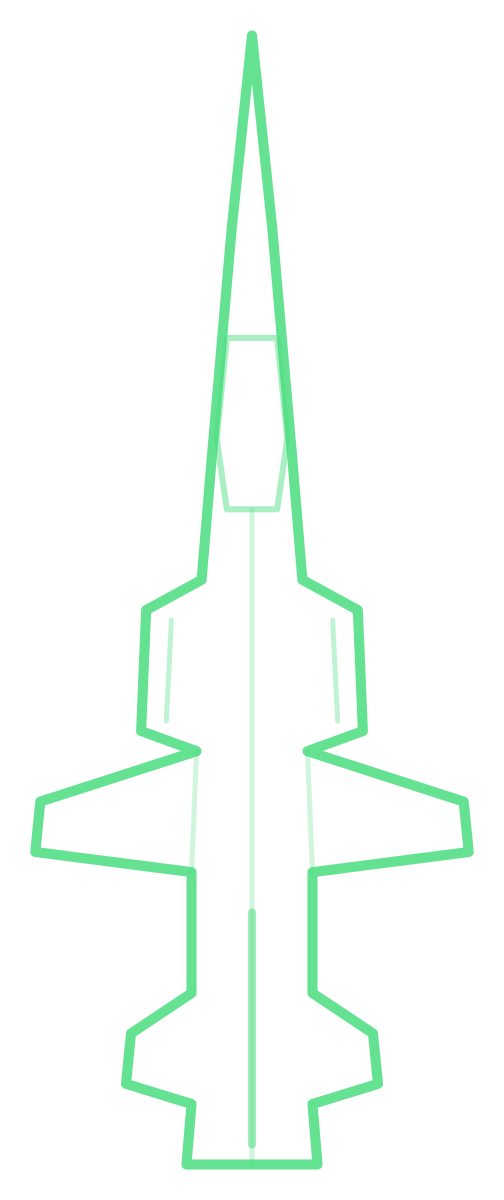 F-104C Starfighter — Silhouette, Top