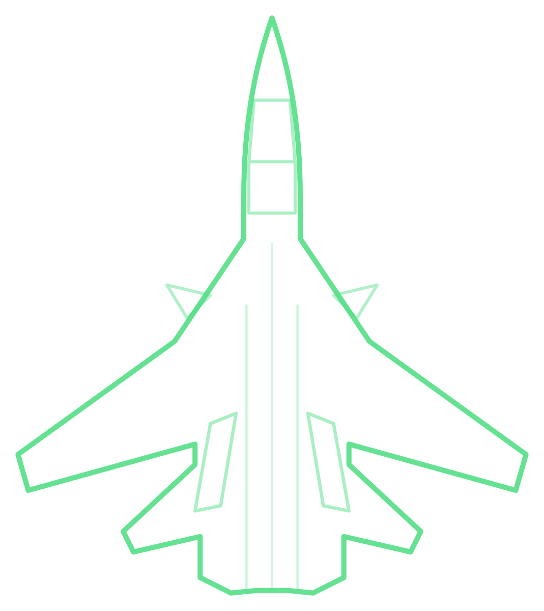 F-14A Tomcat — Silhouette, Top