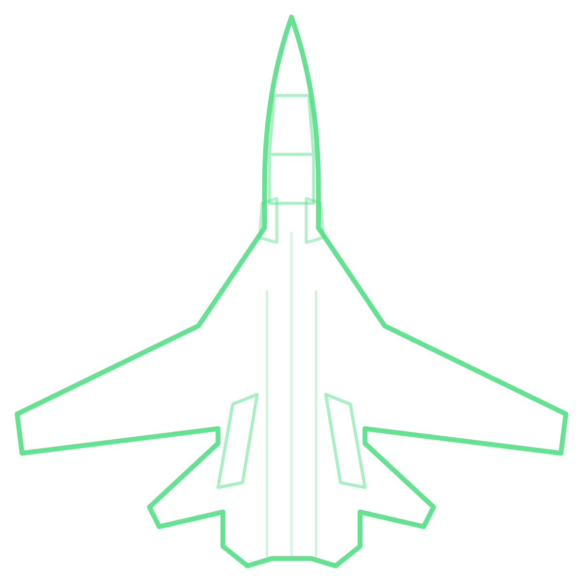 F-14D Super Tomcat — Silhouette, Top