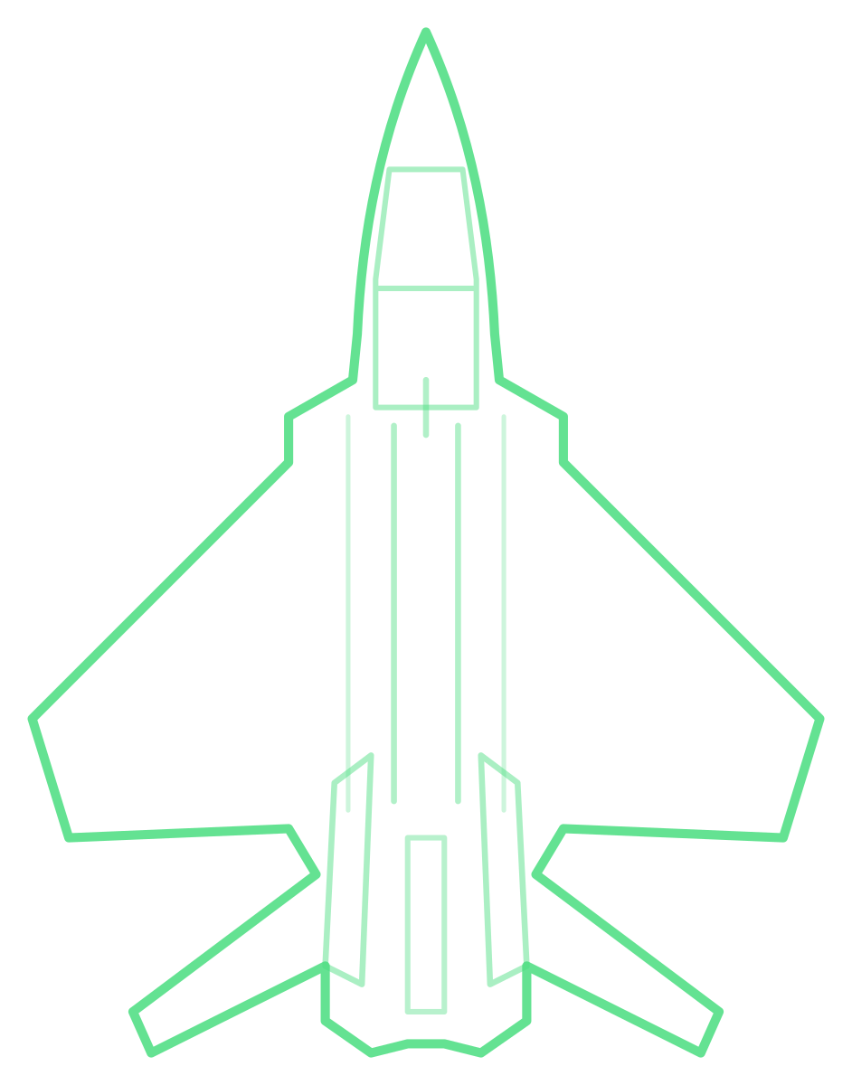 F-15I Ra'am — Silhouette, Top