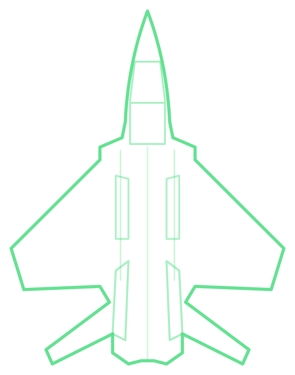 F-15S Saudi Eagle — Silhouette, Top