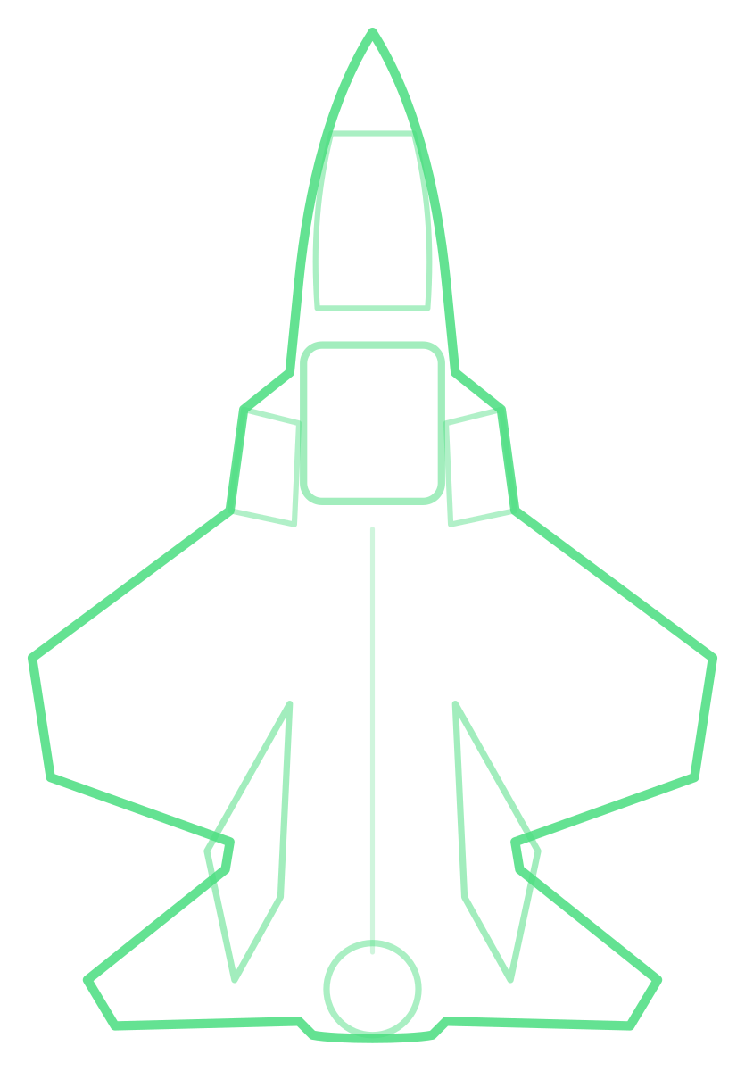 F-35B Lightning II — Silhouette, Top