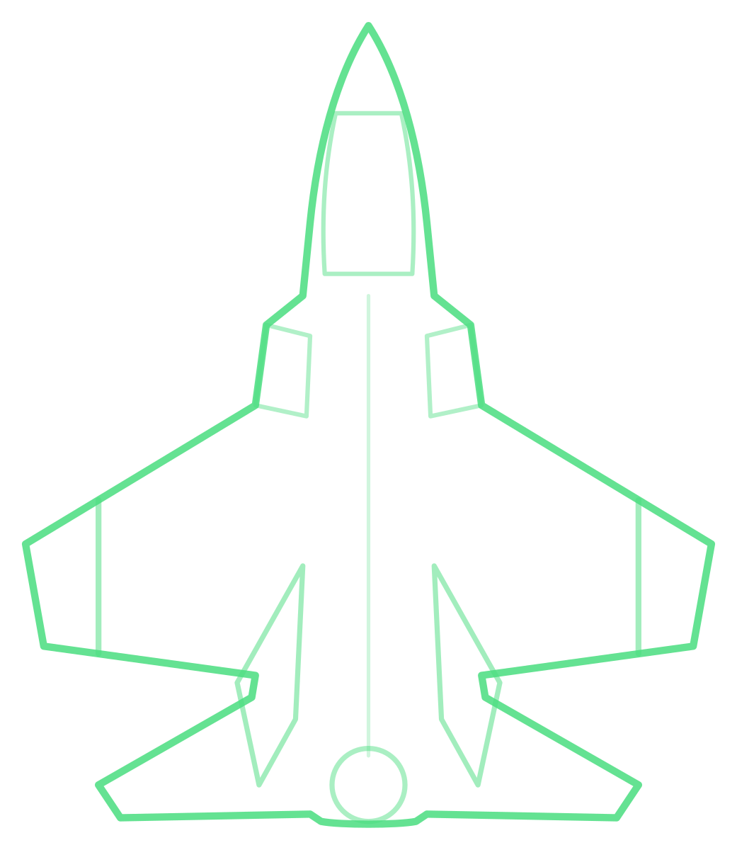 F-35C Lightning II — Silhouette, Top