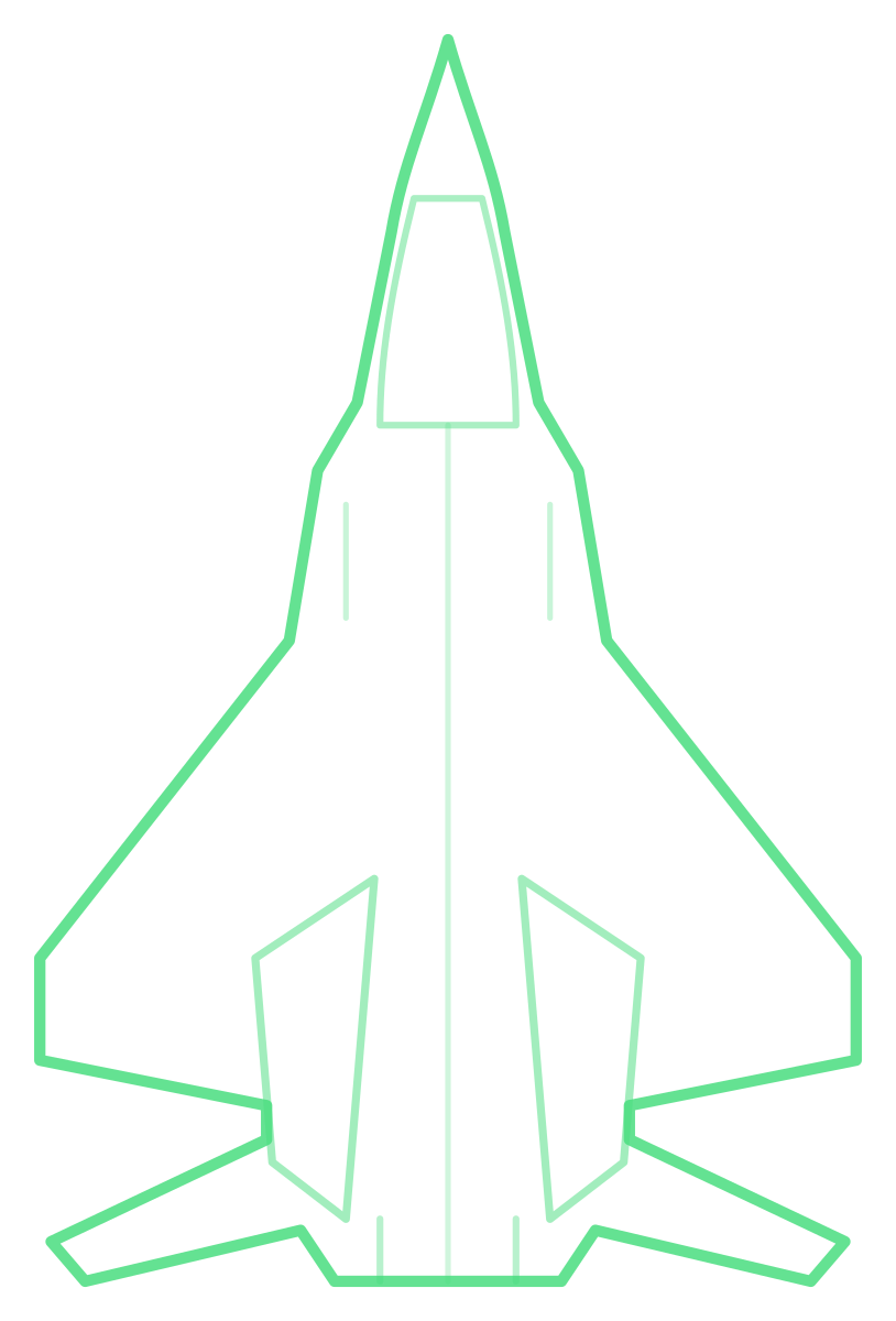 KF-21 Boramae — Silhouette, Top