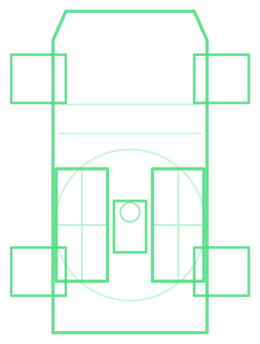 M1097 Avenger Humvee — Silhouette, Top