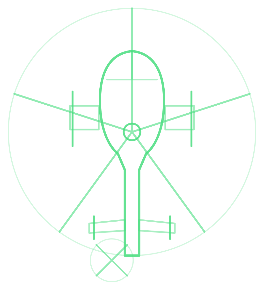 MH-6 Little Bird — Silhouette, Top