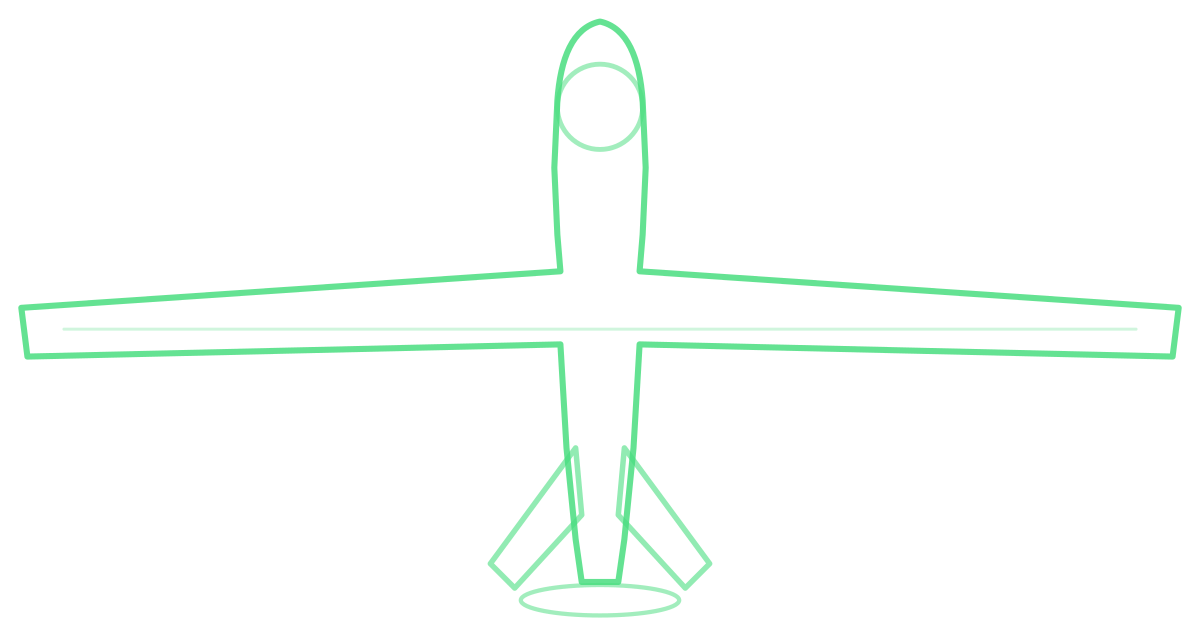 MQ-1 Predator — Silhouette, Top
