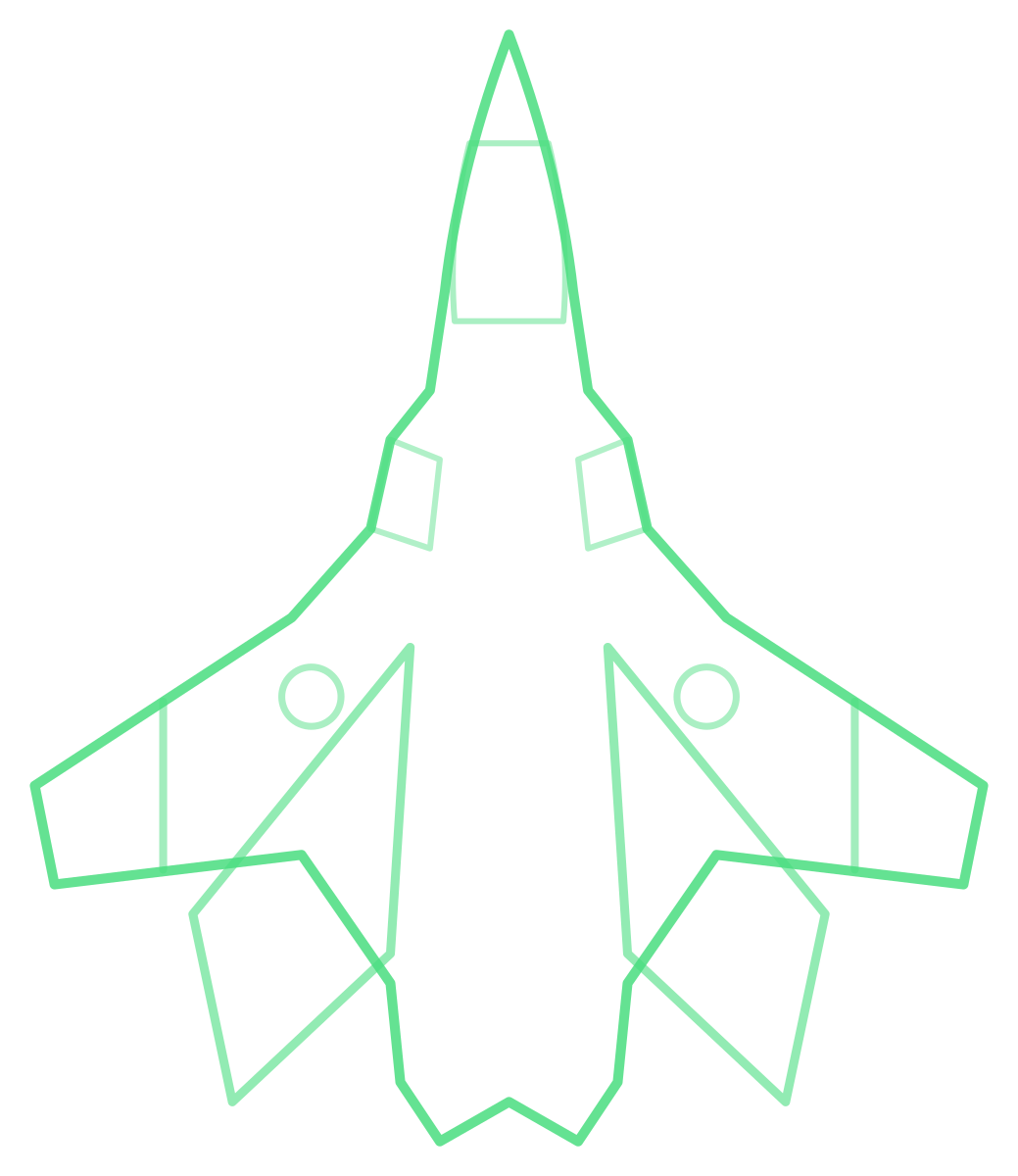 Northrop NATF-23 — Silhouette, Top