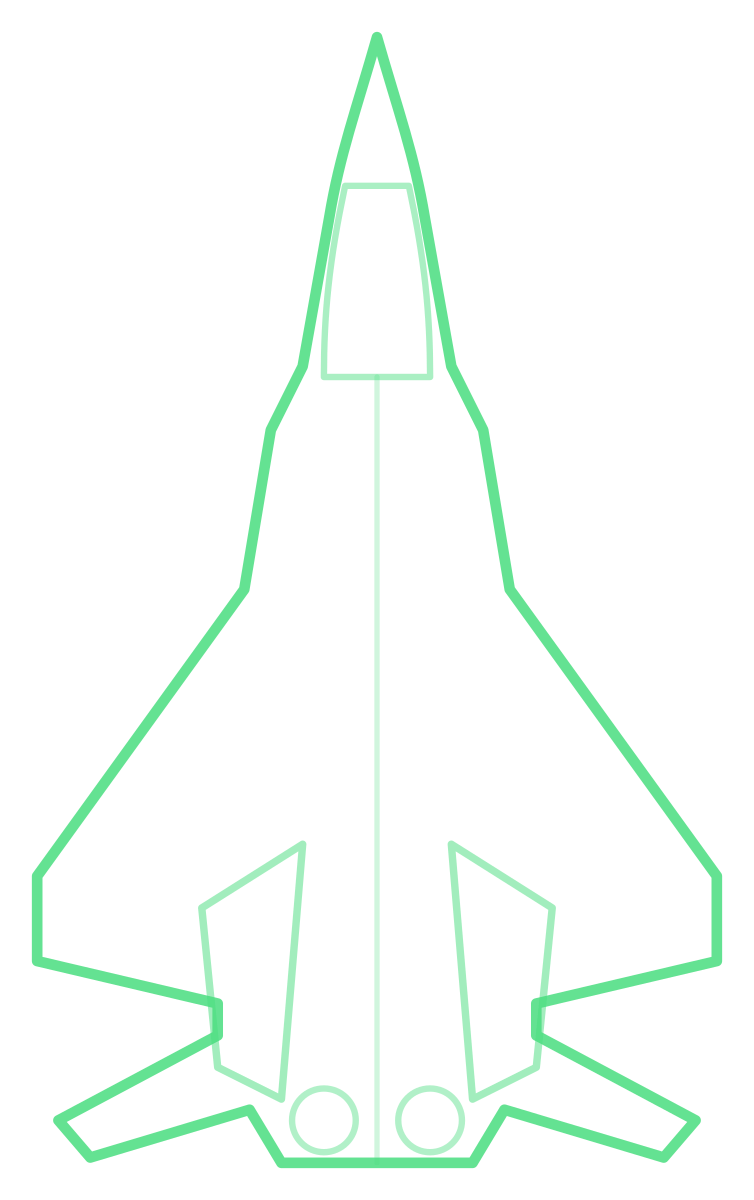 Shenyang J-31 — Silhouette, Top