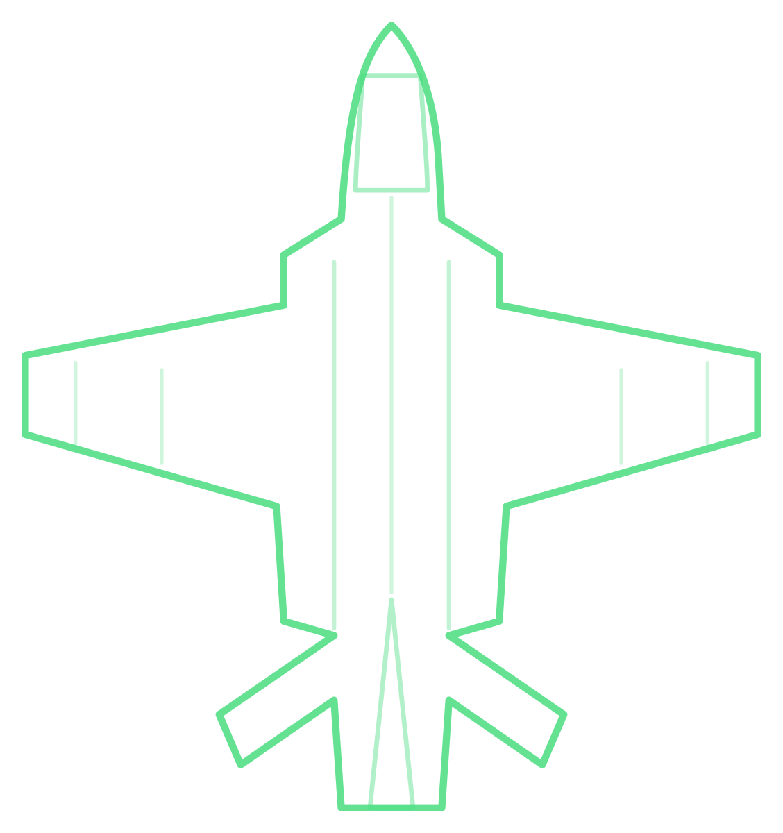Su-25 Frogfoot — Silhouette, Top