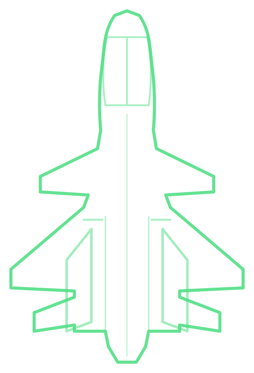 Su-34 Fullback — Silhouette, Top