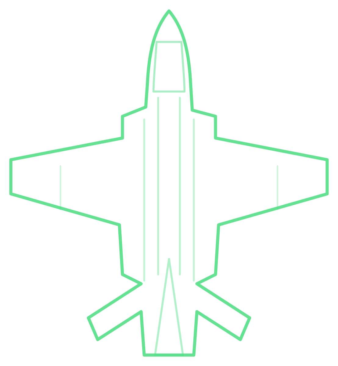 Su-39 — Silhouette, Top