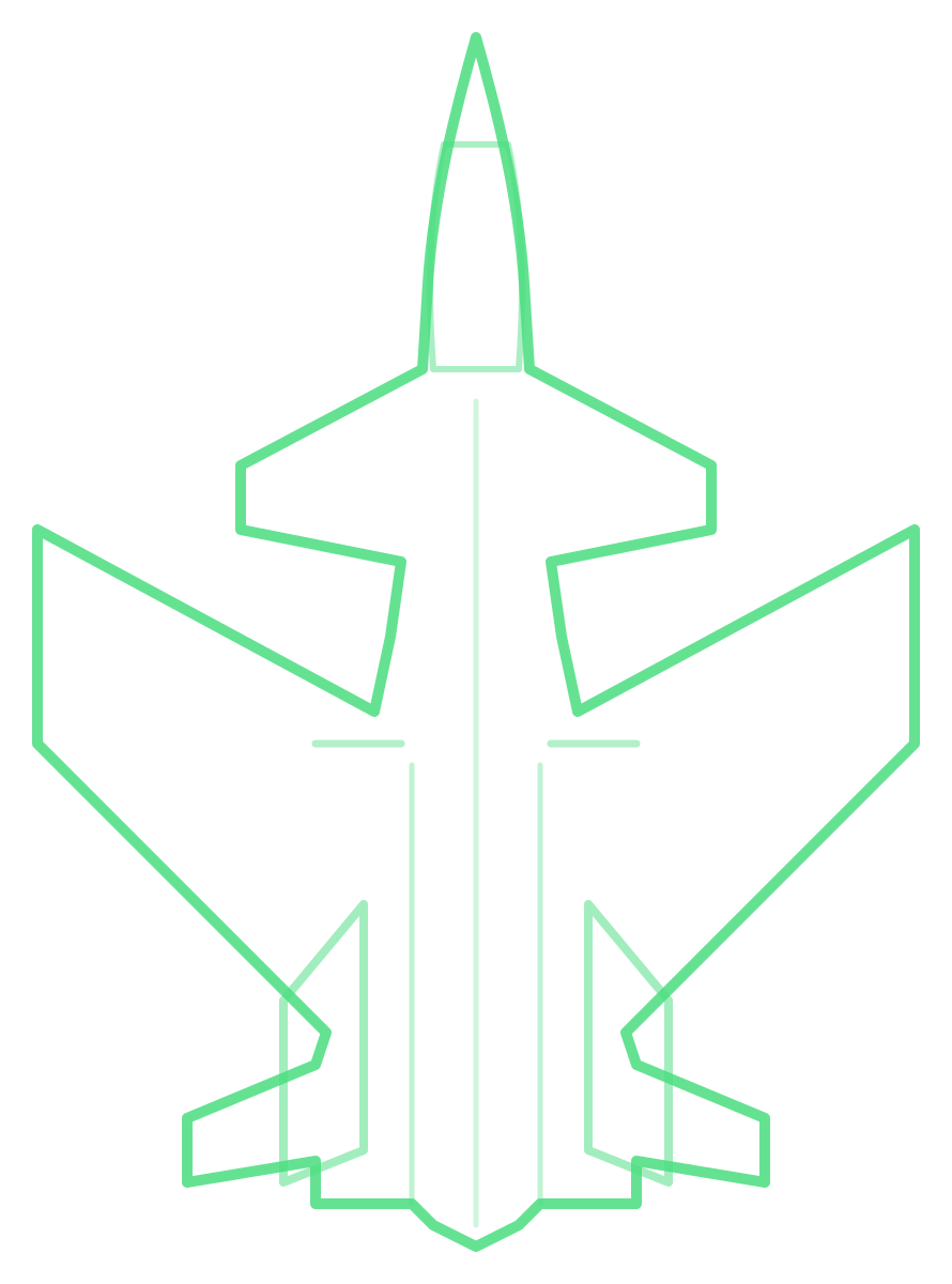Su-47 Berkut — Silhouette, Top