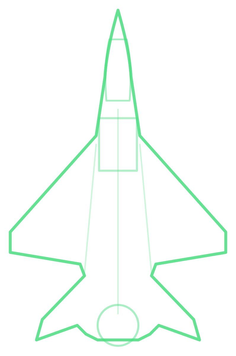Su-75 Checkmate — Silhouette, Top