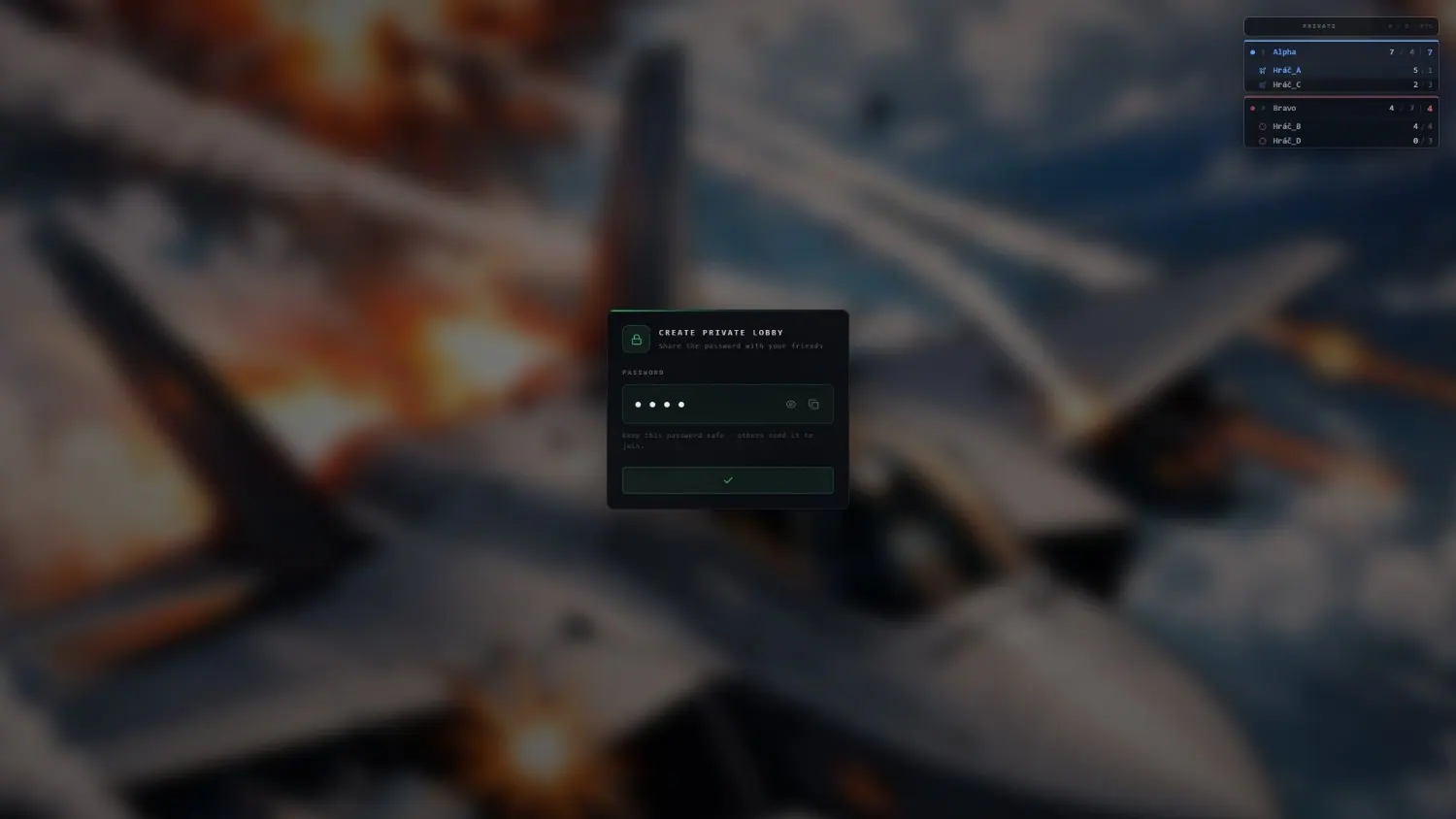 Lobby code on the MCS FiveM server. Once the lobby is up, the code is ready to share with the squad.